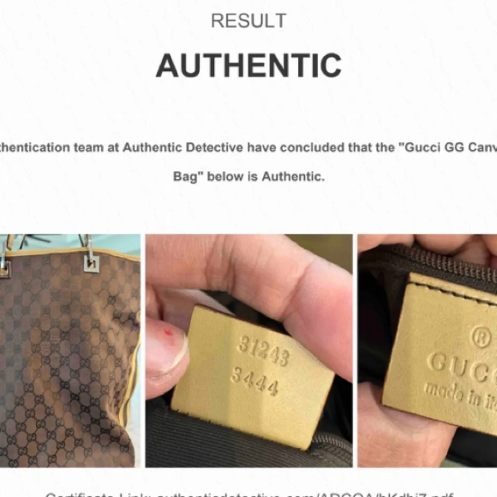 Gucci Brown and Tan Monogram Tote - Picture 5 of 5